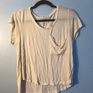 White v neck shirt